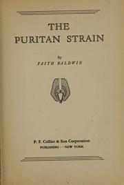 Cover of: The Puritan strain