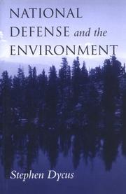 Cover of: National defense and the environment