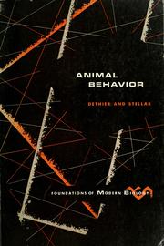 Cover of: Animal behavior | V. G. Dethier