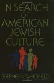 Cover of: In search of American Jewish culture by Stephen J. Whitfield