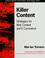 Cover of: Killer Content