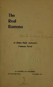 Cover of: The real Ramona of Helen Hunt Jackson's famous novel