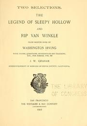 Cover of: Two selections: The legend of Sleepy Hollow and Rip Van Winkle