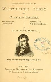 Cover of: Westminster abbey and Christmas sketches: Westminster abbey