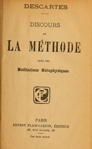 Cover of: Discours de la méthode: suivi des Méditations métaphysiques