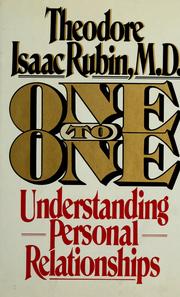Cover of: One to one by Theodore Isaac Rubin
