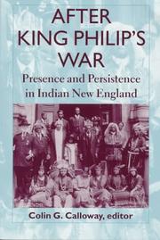 Cover of: After King Philip's War: presence and persistence in Indian New England