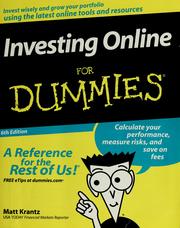 Cover of: Investing online for dummies by Matt Krantz