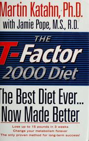Cover of: The T-factor 2000 diet