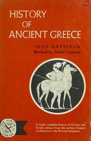 Cover of: History of ancient Greece.