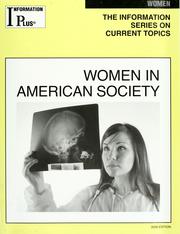 Cover of: Women in American society