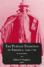 Cover of: The Puritan tradition in America, 1620-1730