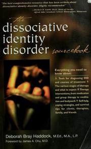 Cover of: The dissociative identity disorder sourcebook by Deborah Bray Haddock
