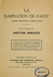 La damnation de Faust, H 111 by Hector Berlioz