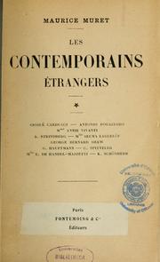 Cover of: Les contemporains étrangers ... by Muret, Maurice