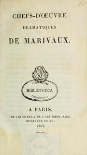 Cover of: Chefs-d'oeuvre dramatiques de Marivaux