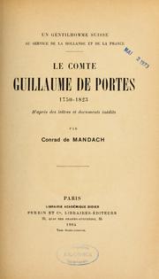 Le Comte Guillaume de Portes, 1750-1823 by Conrad de Mandach