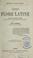 Cover of: Petite flore latine