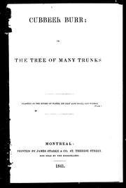 Cover of: Cubbeer Burr, or, The tree of many trunks