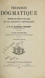 Cover of: Théologie dogmatique