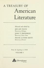 Cover of: A treasury of American literature