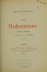 Cover of: Les Bohémiens, ballet lyrique en 4 actes et 9 tableaux