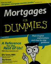 Cover of: Mortgages for dummies by Eric Tyson