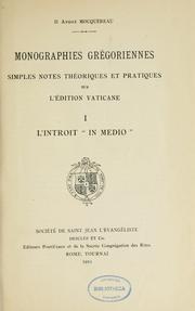 L'introit "In Medio" by André Mocquereau