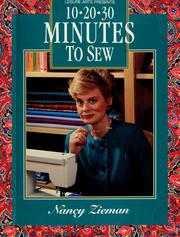 Cover of: 10-20-30 minutes to sew by Nancy Luedtke Zieman