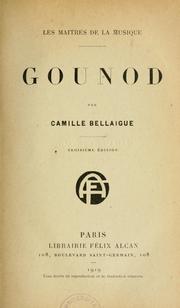 Cover of: Gounod