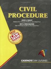 Cover of: Casenote law outlines.