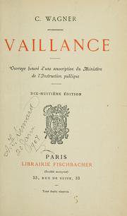 Cover of: Vaillance