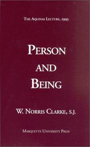 Person and being by W. Norris Clarke