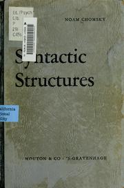 Cover of: Syntactic structures. by Noam Chomsky
