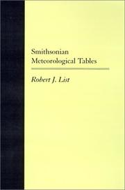 Cover of: Smithsonian Meteorological Tables