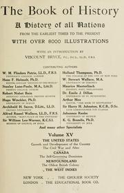 Cover of: The Book of history by with and introd. by Viscount Bryce ; contributing authors, W.M. Flinders Petrie ... [et al.].