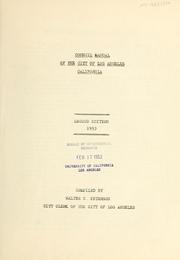 Cover of: Council manual of the city of Los Angeles, California | Los Angeles (Calif.). Office of the City Clerk