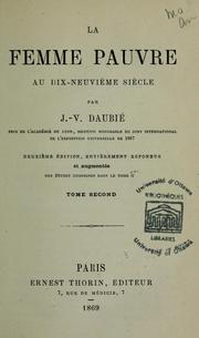 Cover of: La femme pauvre au dix-neuvieme siecle by Julie Victoire Daubie