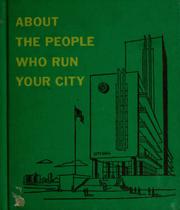 About the people who run your city by Shirlee Petkin Newman