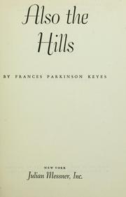 Cover of: Also the hills