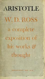 Cover of: Aristotle: a complete exposition of his works & thought.