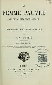 Cover of: La femme pauvre au dix-neuvieme siecle