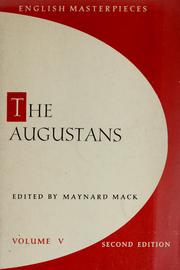 Cover of: The Augustans by Maynard Mack