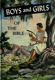 Cover of: Boys and girls of the Bible by Charles Lee Paddock