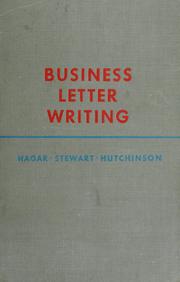 Cover of: Business letter writing