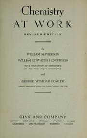 Cover of: Chemistry at work by McPherson, William