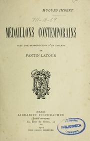 Cover of: Médaillons contemporains.: Avec une reproduction d'un tableau de Fantin-Latour.