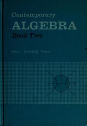 Cover of: Contemporary algebra