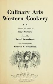 Cover of: Culinary arts: Western cookery