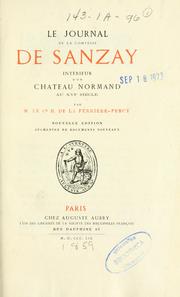 Cover of: Le journal de la comtesse de Sanzay: intérieur d'un château normand au XVIe siècle